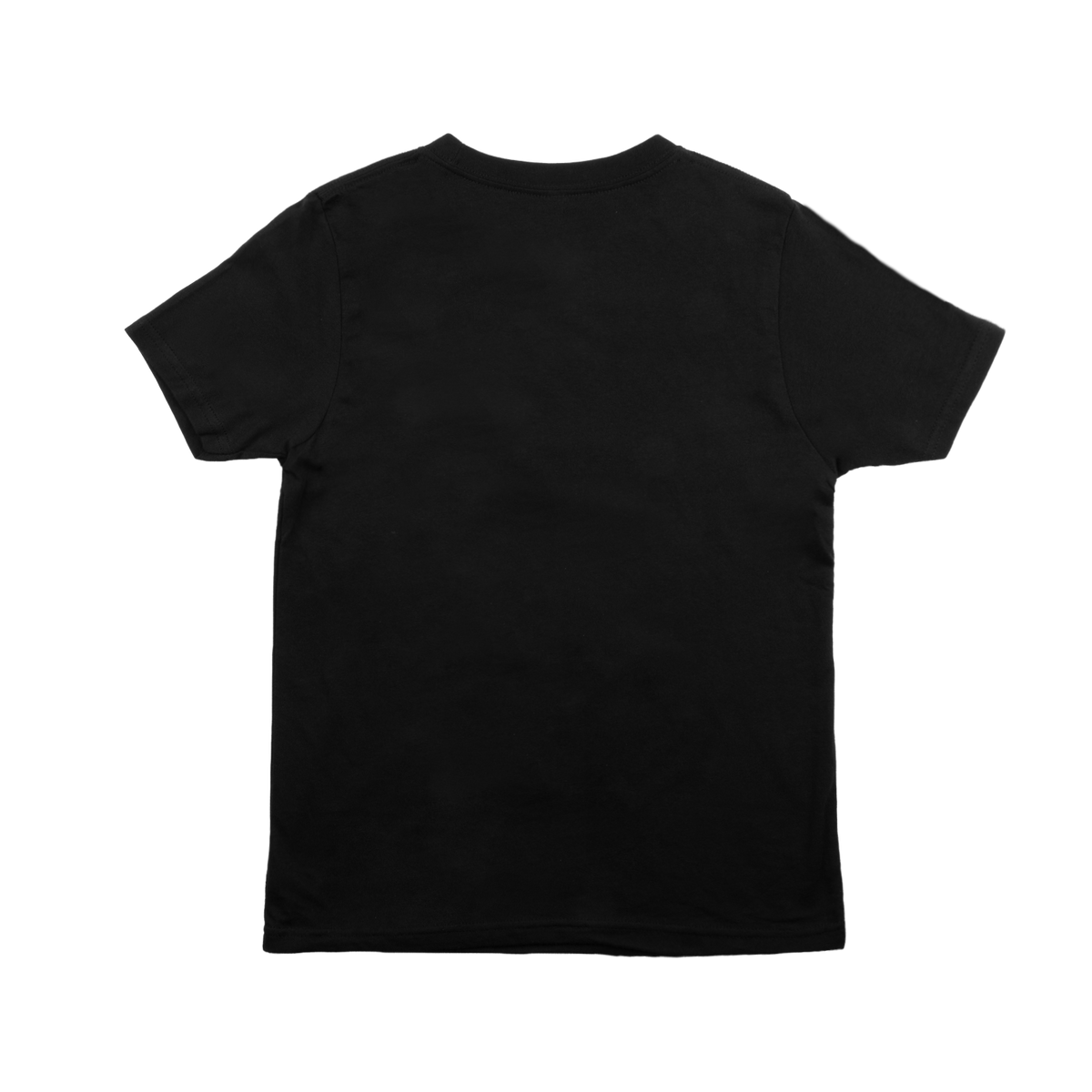 rear view of black youth tee