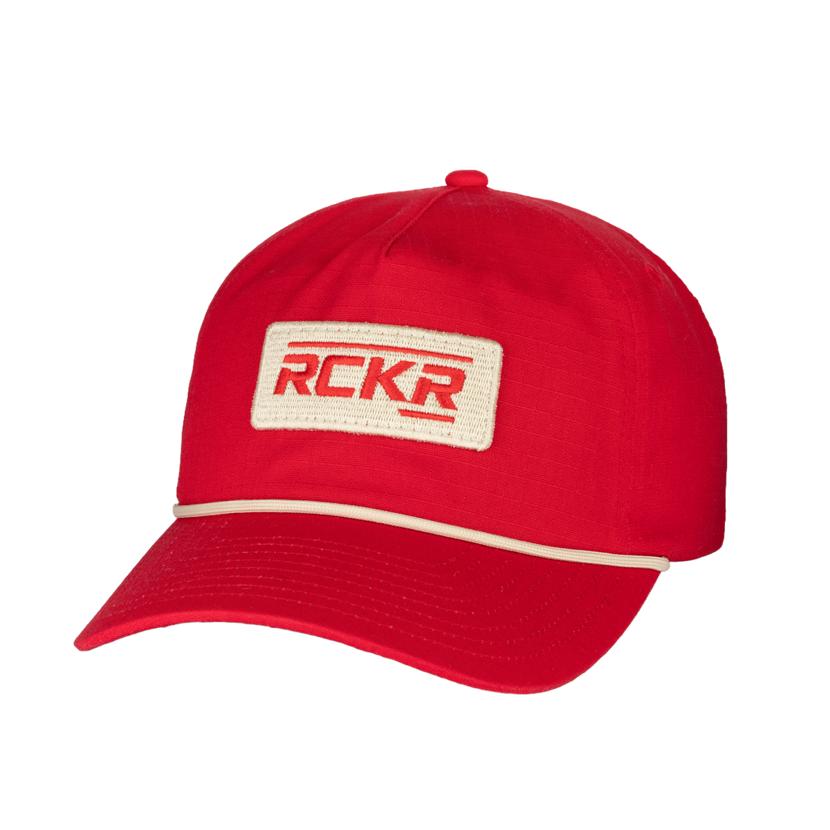 Red hat with RCKR patch on front