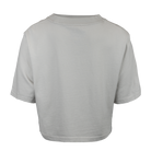 Back view of faded bone crop tee