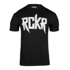 Black RCKR Mens Logo Tee with white "RCKR" logo