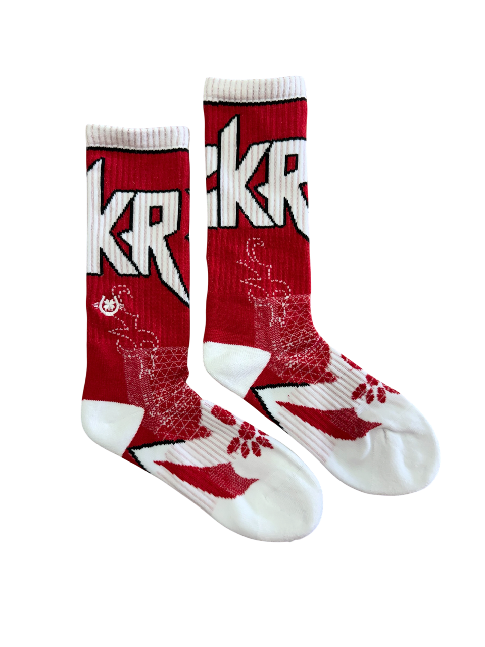 red and white RCKR socks